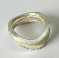 Zilveren ring. 